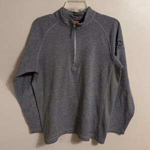 Merrill Quarter Zip Sweatshirt Outdoor Hiking Unisex Gray Size Medium